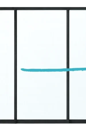 Glazen Schuifwand Zijwand Vaste Handgreep Rechts - 272 x 224 cm Lage Prijs